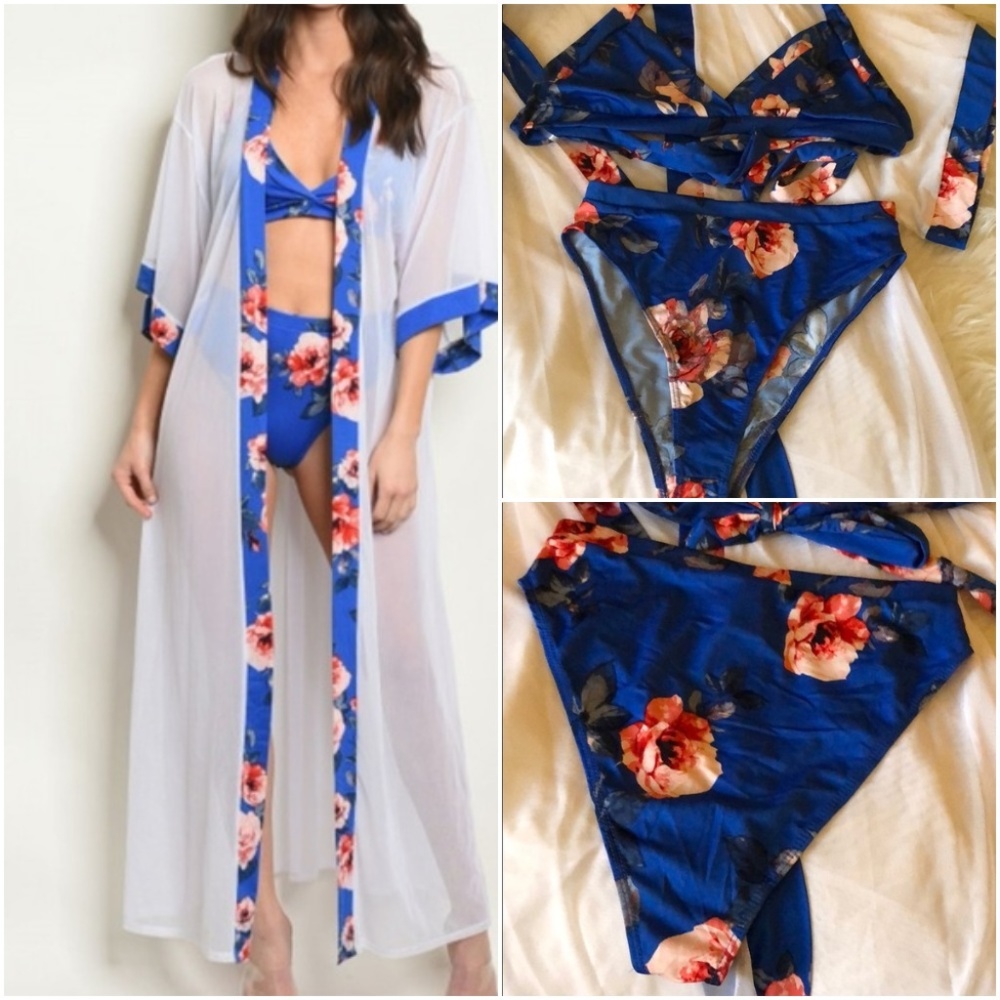 3 PICE SWIM SET Kimono & BIKINi